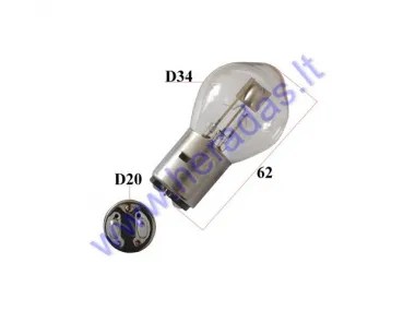 Light bulb for motocycle S1 12V 25/25W  BA20D