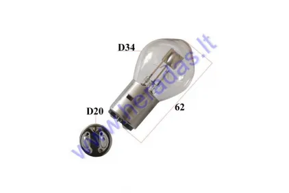 Light bulb for motocycle S1 12V 25/25W  BA20D
