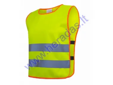 Vest with reflectors for kids yellow size M (8-12m)