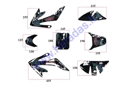 Sticker decal set