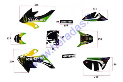 Sticker decal set TIGER