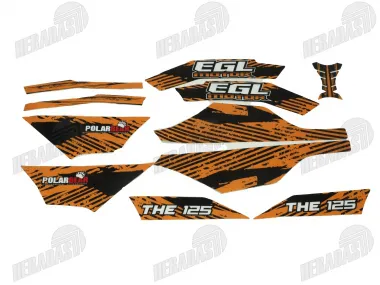 Lipdukų komplektas tinka EGL MOTOR THE125