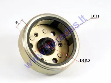 Magnetas ,rotorius GY6 tipo motorolerio varikliui su 6 polių apvija