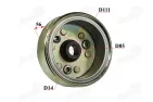 Rotor for horizontal type 110cc quad bike engine with 2 pin stator