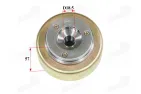 Magnet, rotor for motorcycle, moped with clutch for 8-pole winding Romet Zetka, Junak 901, 902, 904 15mm - 18,5mm 22mm