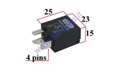 Mikro rėlė 12V 25A motociklo, mopedo  tinka Champ Montana