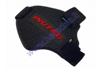 Motorcyclist shoe protection rail switch