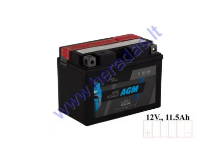 BATTERY 12V 11.5AH 140A YTZ14S-BS AGM 150X88X110 MM INTACT