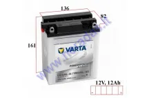 MOTOCIKLO AKUMULIATORIUS 12V 12AH 160A YB12AL-A2 VARTA