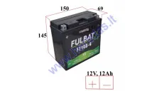 Motorcycle battery 12V 12AH 210A YT14B-BS YT14B-4, GT14B-4 150X69X145