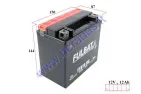 Motociklo akumuliatorius 12V 12Ah YTX14-BS