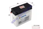 Motorcycle battery 12V 19AH 240A  186X82X171 VARTA 51913
