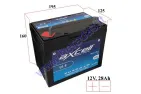 MOTORCYCLE BATTERY 12V 28AH  300A  U1-9 AXCELL ENERGY SOLUTION GARDEN28 GEL 195X125X176