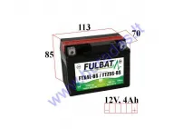 Motorcycle battery 12V 4Ah YTX4L-BS