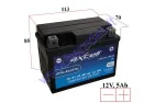 MOTORCYCLE BATTERY 12V 5AH  70A  ATX4L-BS ATZ5S-BS AXCELL ENERGY SOLUTION GEL 113X70X85 YTX4L-BS