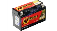 MOTOCYCLE BATTERY 12V 6AH 90A GT7B-4 Bike Bull GEL Banner 150x65x92mm