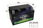 MOTORCYCLE BATTERY 12V 8.6Ah  FTZ10S GEL  150X88X94