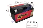 MOTORCYCLE BATTERY 12V 9Ah 175A  BGTZ10-S GEL  Banner 150x86x95