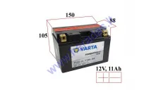 Motociklo akumuliatorius 12V VARTA T12A-4  T12A-BS  150x88x105 11Ah 160A