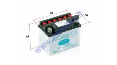 Motociklo akumuliatorius 4AH 12V Landport