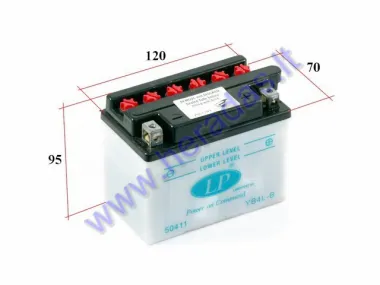 Motociklo akumuliatorius 4AH 12V Landport