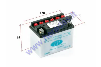 Motociklo akumuliatorius 4AH 12V Landport