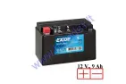 BATTERY EXIDE 12V 9AH 120A 150X90X105 EK091, AUX9, YTX9-BS,Volvo OE 31296300, 509106013G412