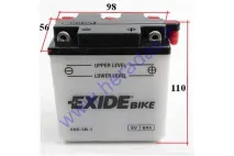 Motociklo akumuliatorius EXIDE 6V 6N6-3B-1