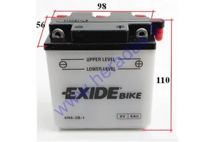 BATTERY EXIDE 6V 6N6-3B-1