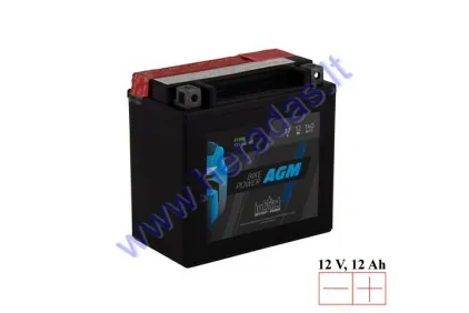 BATTERY Intact AGM 12V 12Ah YTX14L-BS 150x87x147