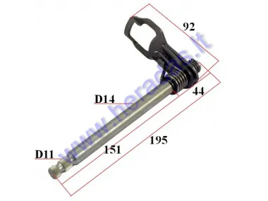 Motociklo bėgių perjungimo velenas ,ašelė  200-250 cc MTL250  variklio tipas 165FMM MOTOLAND