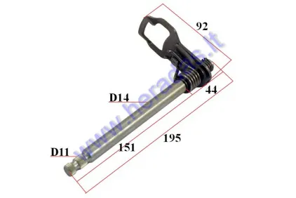 Motociklo bėgių perjungimo velenas ,ašelė  200-250 cc MTL250  variklio tipas 165FMM MOTOLAND