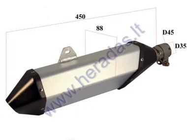 MUFFLER FOR MOTORCYCLE 250-400cc