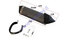 Muffler straight universal of motorcycle