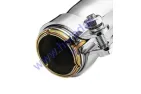 Muffler for motorcycle CAFE RACER L445 D45 + 3 pcs. adapter 35mm 39mm 43mm