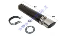 Muffler for motorcycle D100 L425