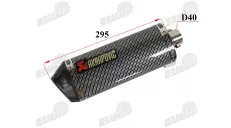 Motorcycle muffler straight universal with DB KILLER silencer 125-160CC PITBIKE, MRF, KAYO DIRTBIKE, CROSS