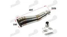 Universal Motorcycle Muffler with 51mm Adapter