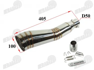 Universal Motorcycle Muffler with 51mm Adapter