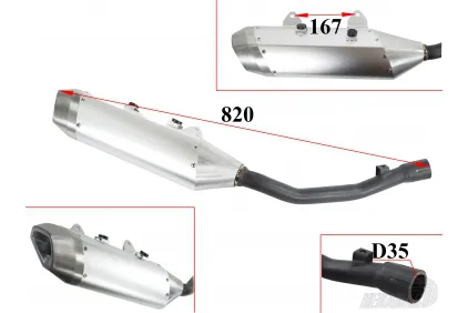 Motorcycle muffler fits CHAMPION 300CC CH300 Motorcycle muffler fits CHAMPION 300CC CH300