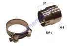 Motorcycle Muffler adapter transition 54x62mm