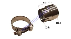 Motorcycle Muffler adapter transition 54x62mm