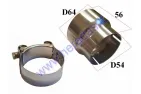 Motorcycle muffler adapter transition 54x64mm