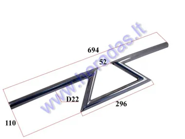 HANDLEBAR FOR MOTORCYCLE, ELECTRIC MOTOR SCOOTER, SCOOTER "lightning"  FITS CITYCOCO