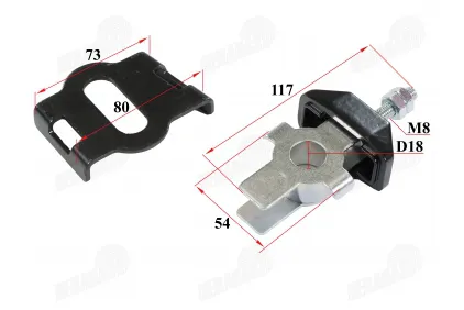 Rear wheel chain tensioner right side set for motorcycle fits NAKED50