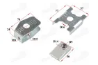 Rear wheel chain tensioner set for motorcycle fits FR50
