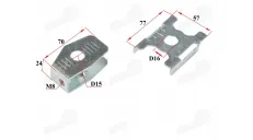 Motociklo galinio rato grandinės įtempėjo komplektas Tinka FR50