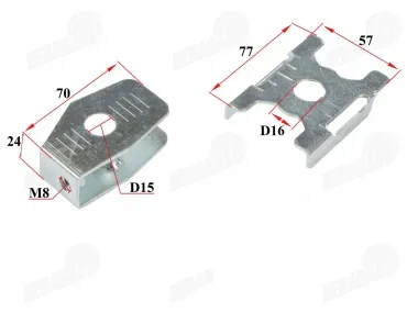Motociklo galinio rato grandinės įtempėjo komplektas Tinka FR50
