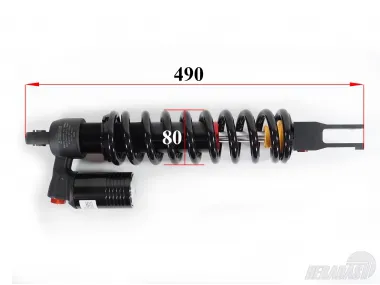 Motociklo galinis amortizatorius L455 tinka CHAMPION 300 CC CH300