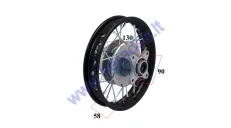 Motociklo galinis ratas  10 colių  tinka mini motociklams  50-100cc SPARK, STORM R10 ratlankis